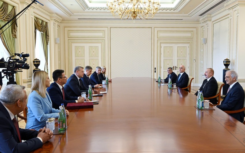 President Ilham Aliyev receives Governor of Astrakhan Oblast of Russian Federation