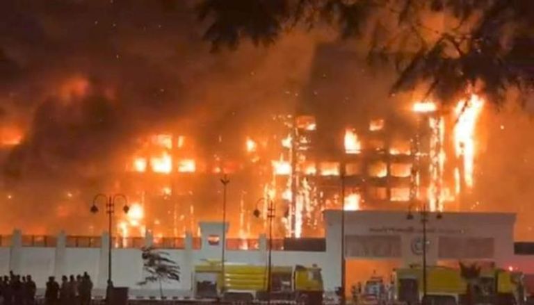 إصابة 26 شخصا في حريق بمديرية أمن الإسماعيلية في مصر