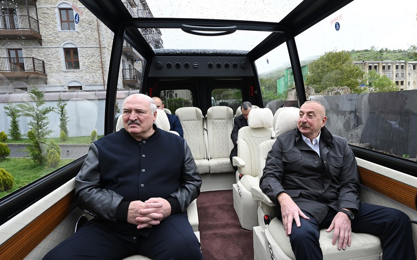 Presidents of Azerbaijan and Belarus visit Shusha - UPDATED