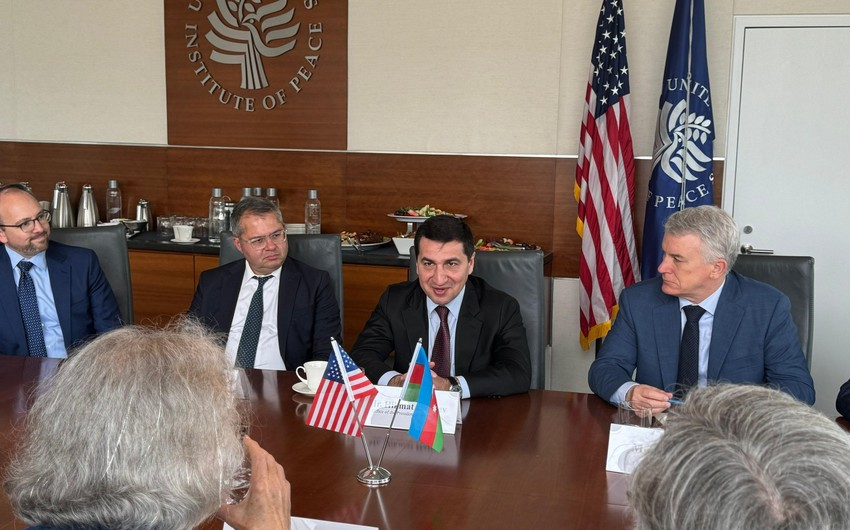 Assistant to Azerbaijani President discusses COP29, regional and international issues in USIP
