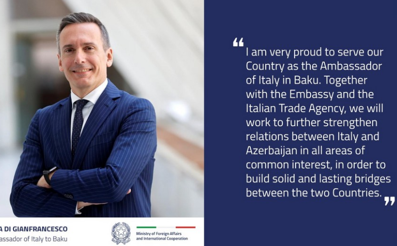 New Italian ambassador to Azerbaijan appointed