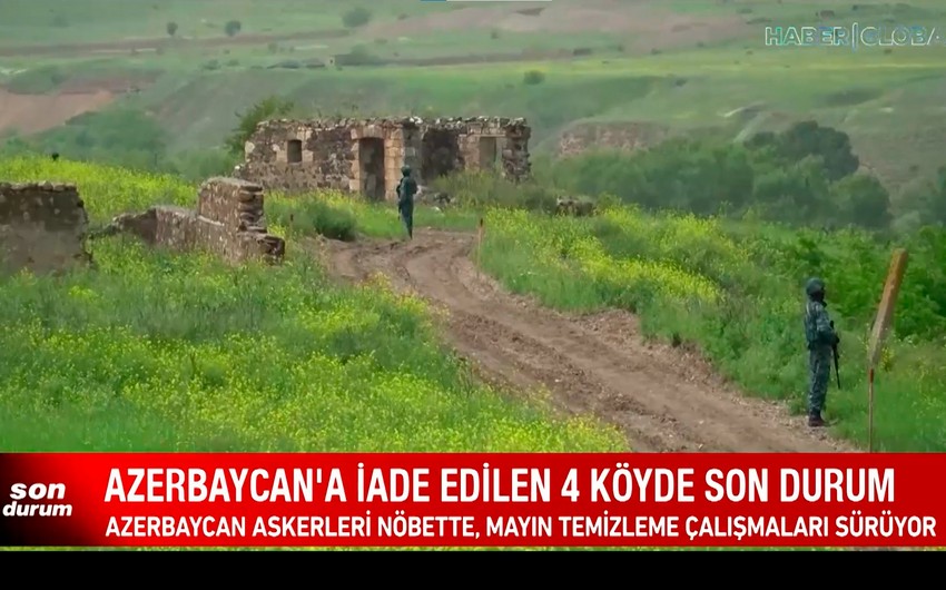 "Haber Global" Azərbaycana qaytarılan dörd kənddən yeni görüntülər yayımlayıb