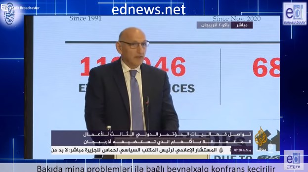 Al-Jazeera Live Broadcasts ANAMA's Landmine Conference in Baku - VIDEO