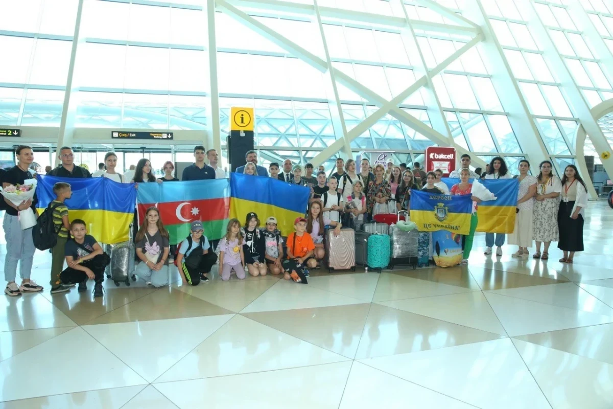 Azerbaijan brings another 30 children from Ukraine for rehabilitation