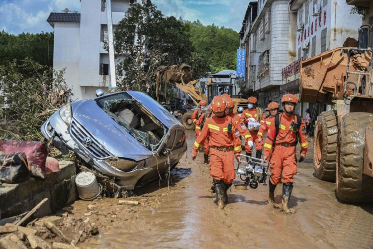 8 missing after landslide in rain-drenched central China county