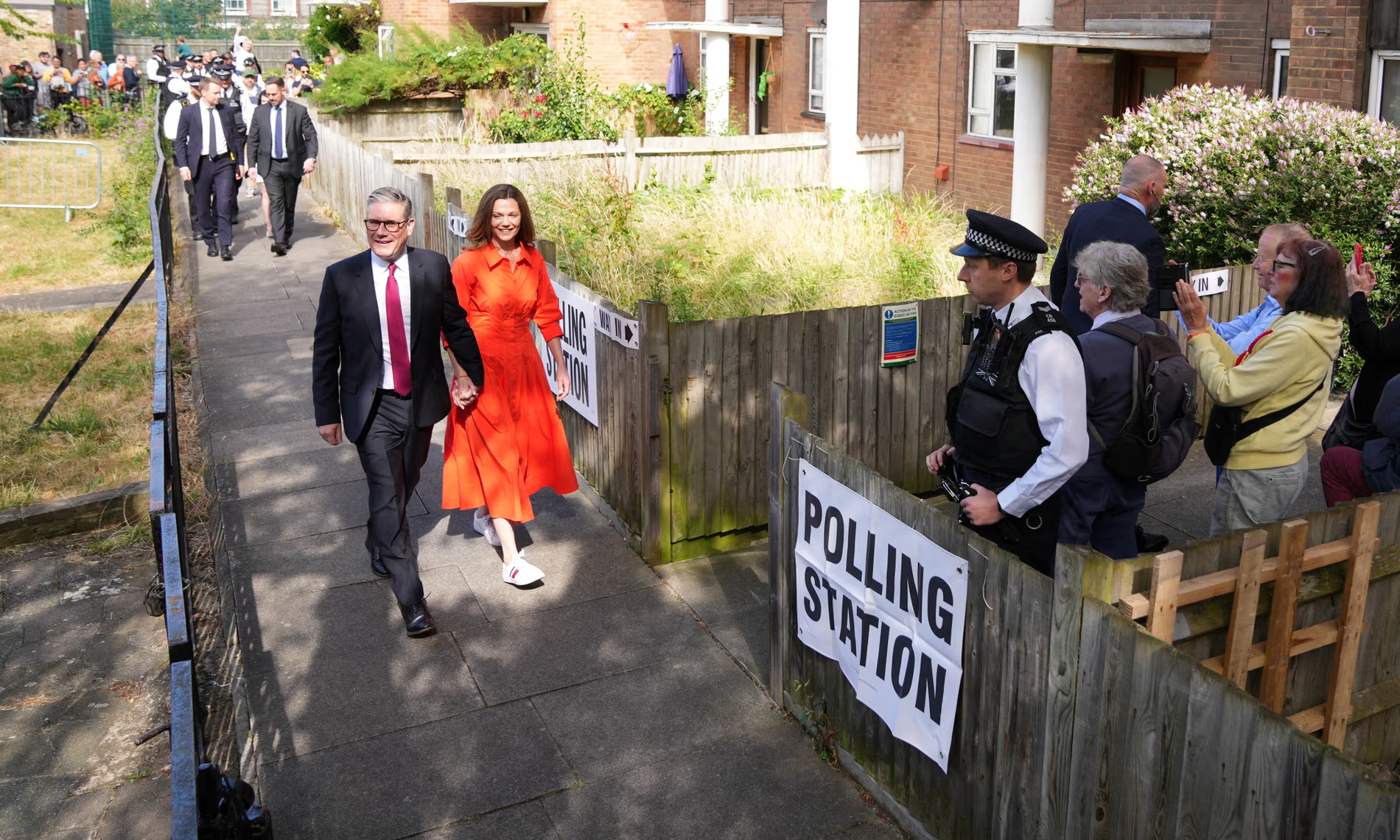 Party leaders join millions across the UK casting their votes