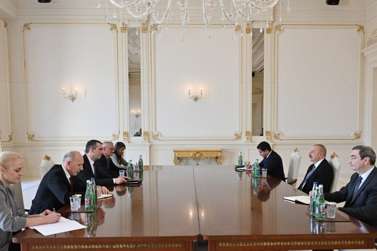 Azerbaijani President receives Speaker of Serbian National Assembly