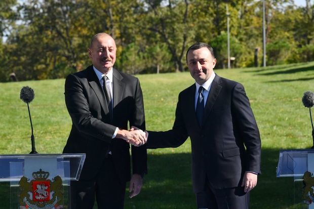 İrakli Qaribaşvili Azərbaycan Prezidenti ilə görüş barədə paylaşım edib