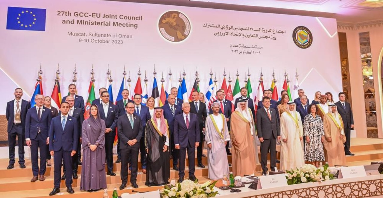 الاجتماع الخليجي الأوروبي في مسقط يؤكد حل الدولتين