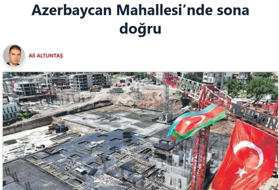 "Kahramanmaraşdakı Heydər Əliyev adına məktəbdə tezliklə 1500-yə yaxın uşaq təhsil alacaq"
