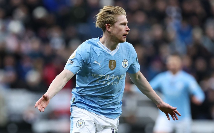 Kevin De Bruyne "Mançester Siti"nin heyətində yeni uğura imza atdı