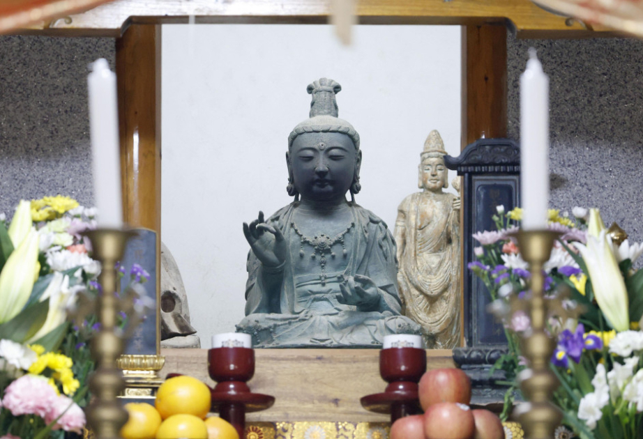 Oğurlanmış Budda heykəli 13 ildən sonra yapon məbədinə qaytarılıb