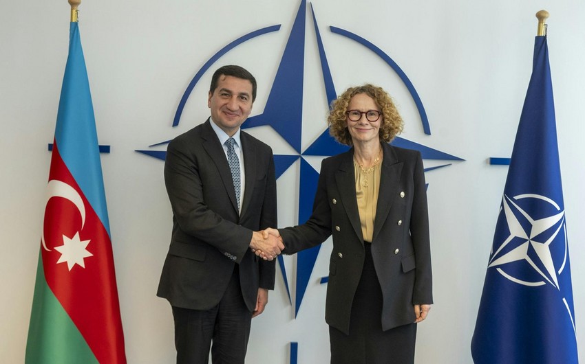 Hikmat Hajiyev meets with NATO Deputy Secretary General in Brussels