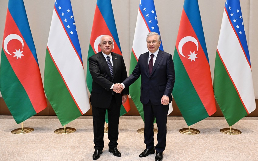 Azərbaycanın Baş naziri Özbəkistan Prezidenti ilə görüşüb