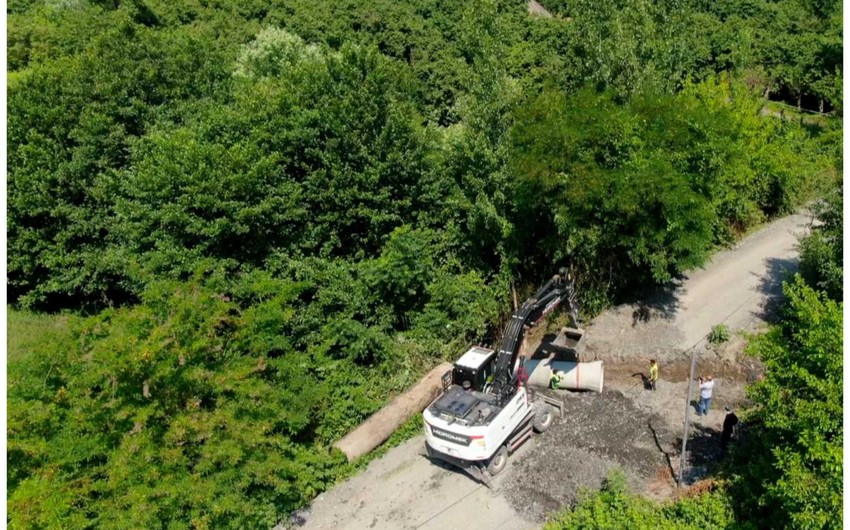 Oğuzda 6 yaşayış məntəqəsini birləşdirən yollar yenidən qurulur