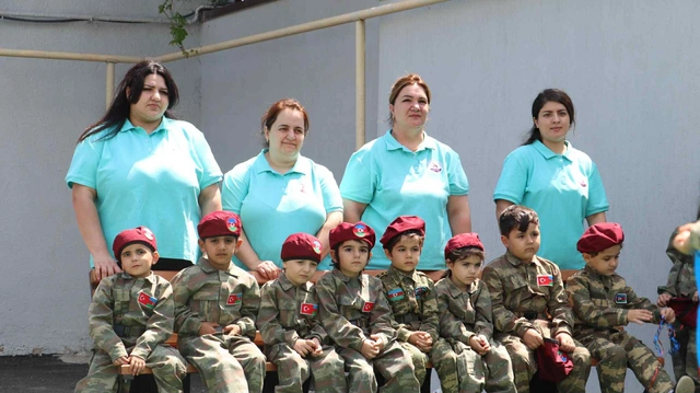 Xankəndidəki uşaq bağçasında Silahlı Qüvvələr Günü qeyd edilib