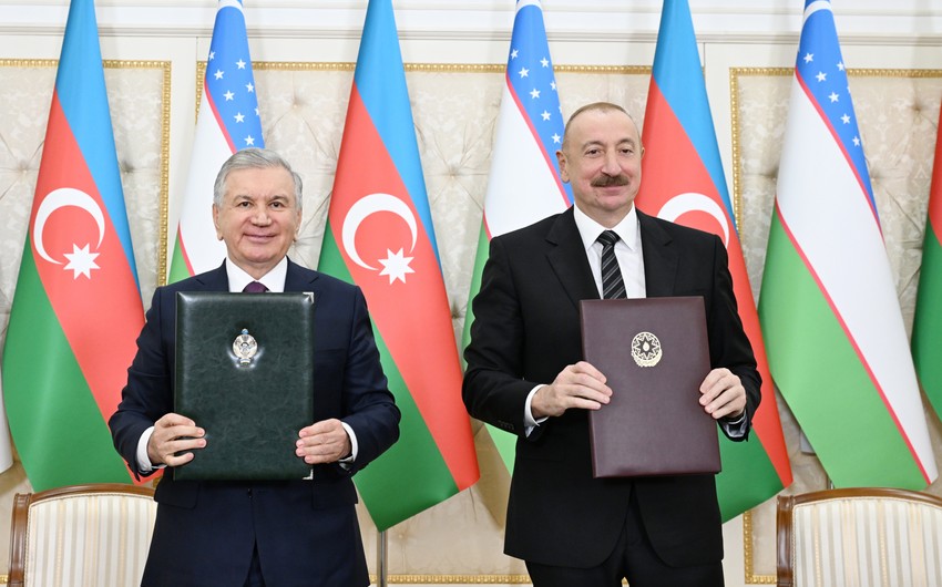 Azərbaycan ilə Özbəkistan arasında imzalanmış sənədlər mübadilə edilib YENİLƏNİB