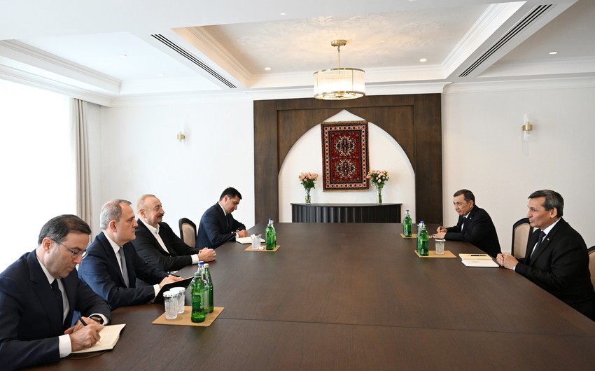 President of Azerbaijan Ilham Aliyev receives Deputy Chairman of Turkmenistan’s Cabinet of Ministers in Khankandi