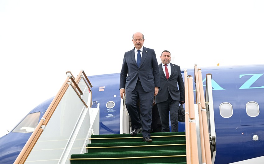 President of Turkish Republic of Northern Cyprus arrives in Fuzuli district
