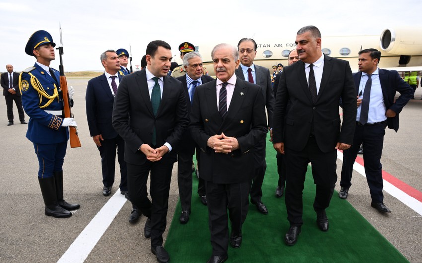 Pakistani Prime Minister Muhammad Shehbaz Sharif begins visit to Azerbaijan