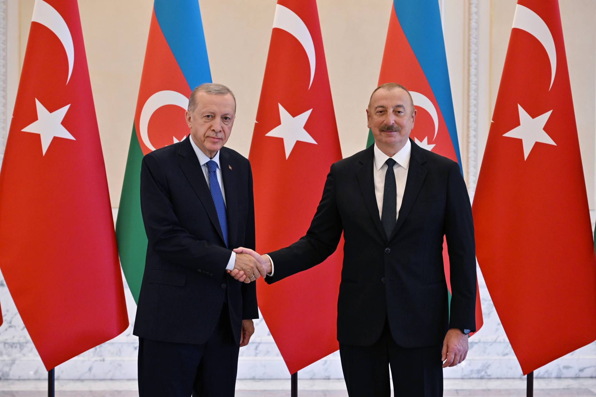 İlham Əliyev Xankəndidə Rəcəb Tayyib Ərdoğanla görüşdü