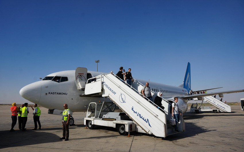 First flight from Türkiye to Syria launched