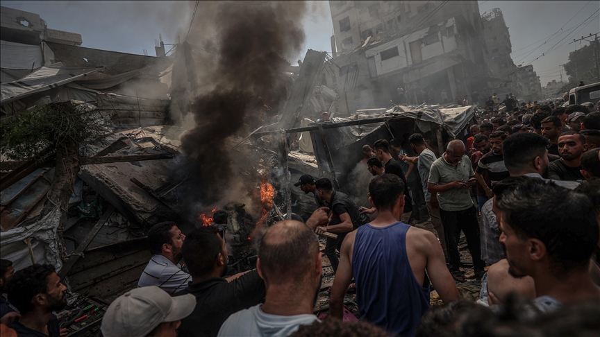 21 killed in Israeli strikes on tents, school-turned-shelters in Gaza Strip