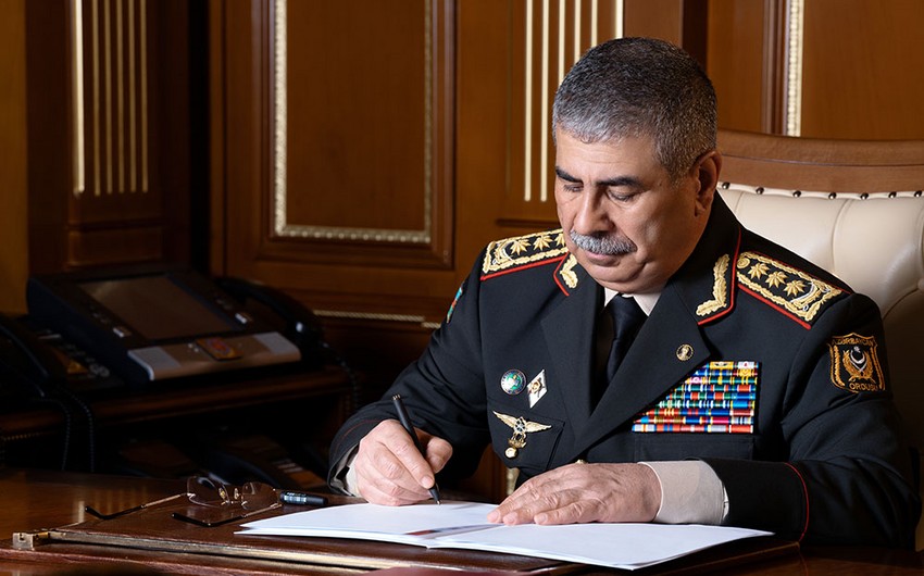 Azerbaijani minister of defense expresses condolences to his Turkish counterpart
