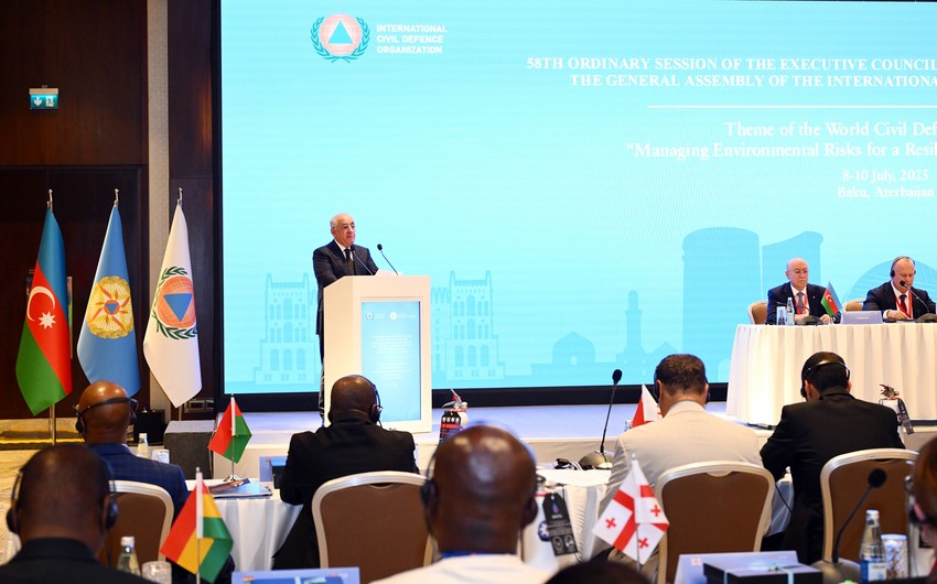 President Ilham Aliyev addresses participants of ICDO General Assembly session
