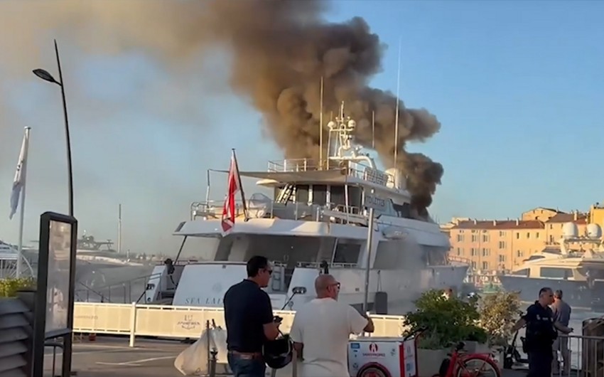 Luxury £80M Brit superyacht bursts into flames in exclusive hols resort