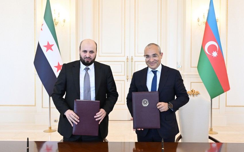 SOCAR and Government of Syrian Arab Republic sign Memorandum of Understanding