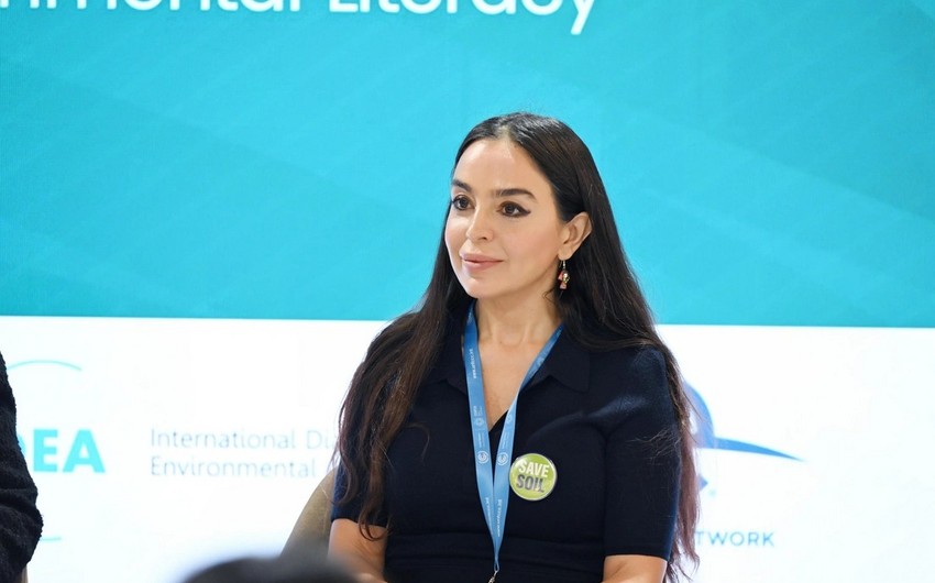 Vice-President of Heydar Aliyev Foundation Leyla Aliyeva meets with daughter of Chairman of Halk Maslahaty of Turkmenistan Oguljahan Atabayeva