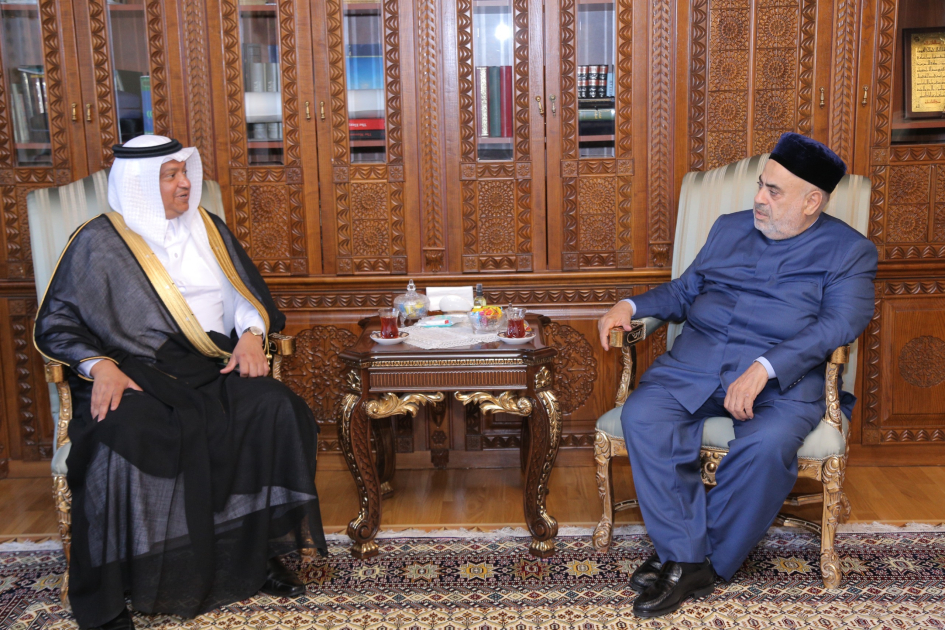 Chairman of Caucasus Muslims Office meets with Ambassador of Saudi Arabia to Azerbaijan
