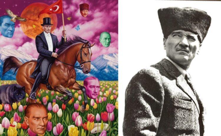 Amerikalı rəssamın "Atatürk" portreti gündəm oldu