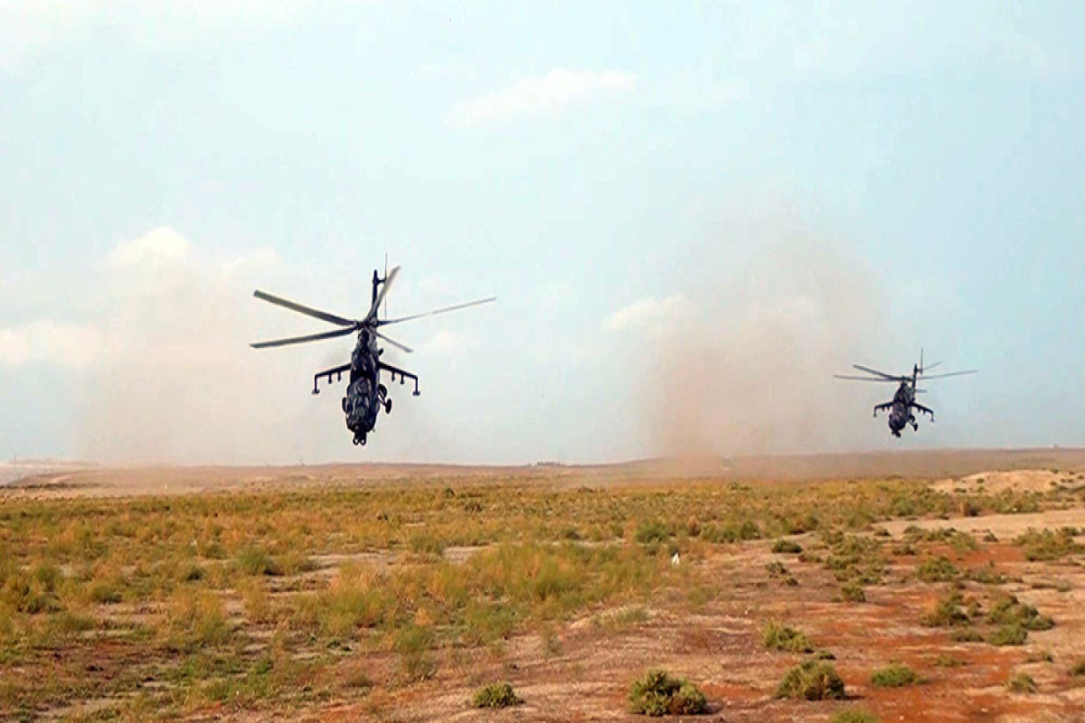 Helicopter units of Azerbaijan Air Force hold exercises