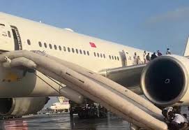 Самолет компании Turkish Airlines, был эвакуирован после посадки из-за неисправности