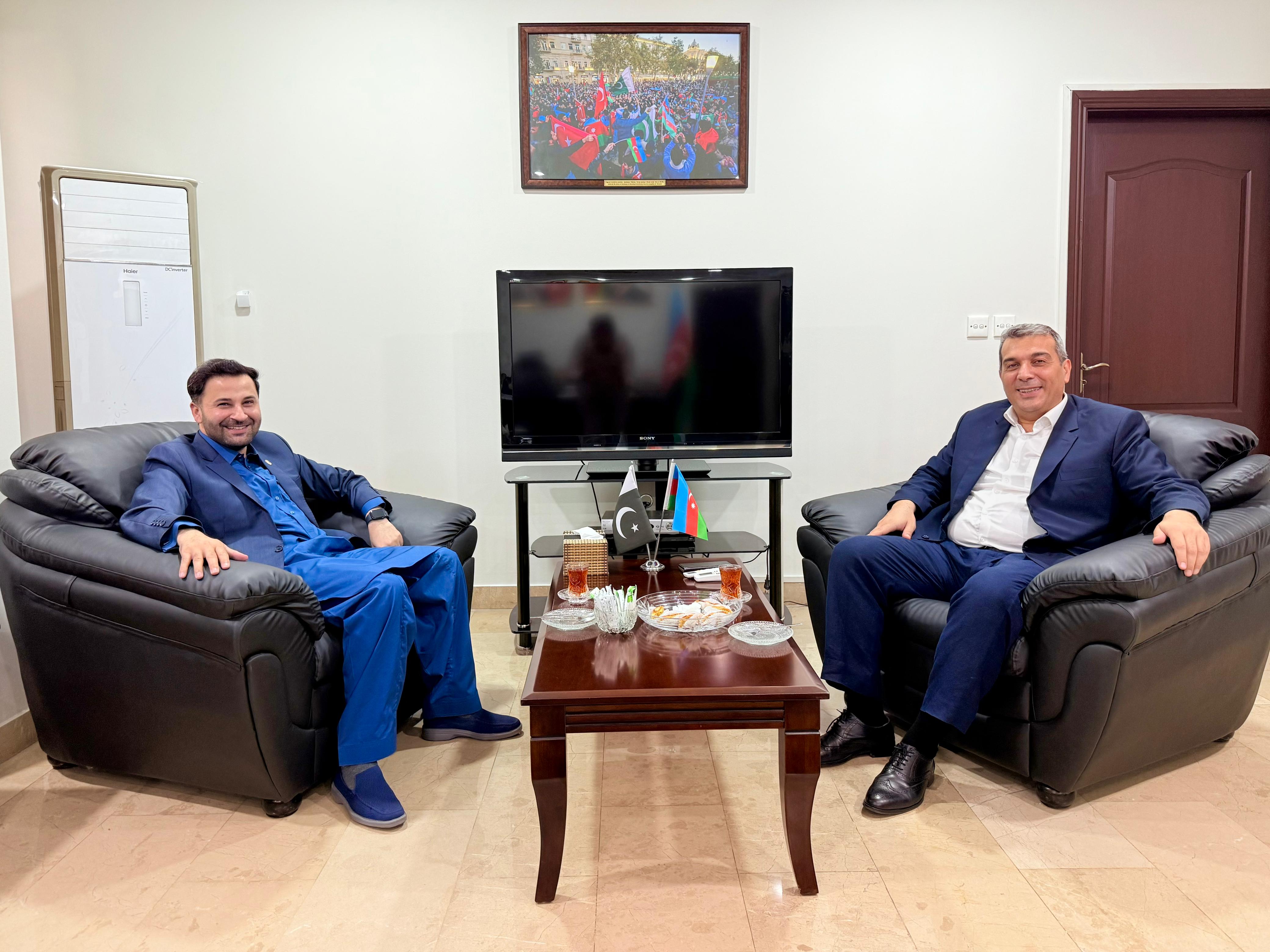 Chairman of BRISD – Qaiser Nawab, calls on the ambassador of the Republic of Azerbaijan