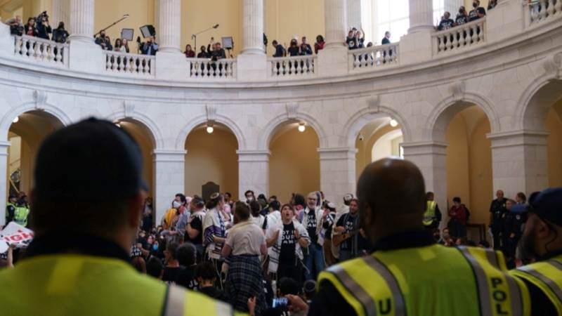 Arrests made during pro-Palestine protests at Capitol