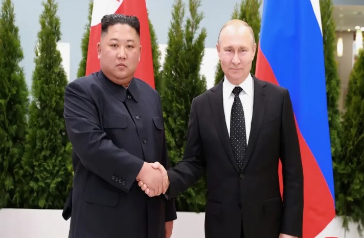 Russia’s Putin welcomes North Korea’ Kim Jong Un at rocket launch site