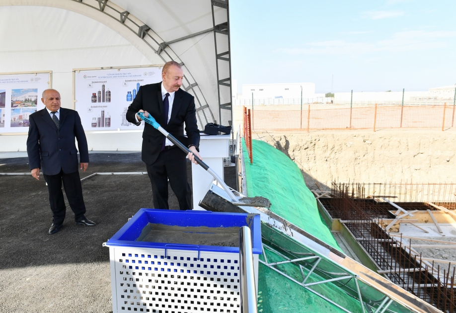 President of Azerbaijan Ilham Aliyev attended opening of Novus Plastica LLC