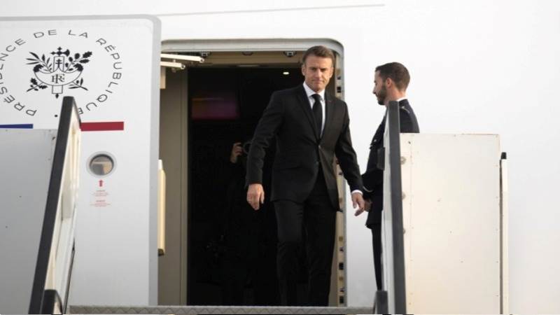 Macron lands in Israel