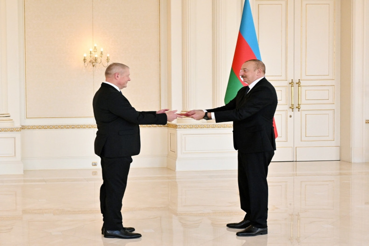 President Ilham Aliyev receives incoming ambassador of Latvia