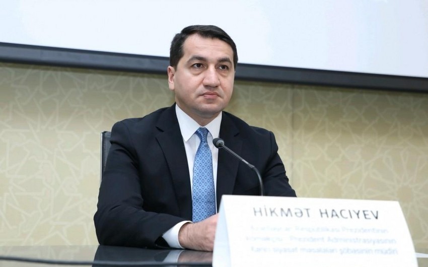 Хикмет Гаджиев: Преднамеренное превращение гуманитарных вопросов в оружие - бесполезная стратегия Армении